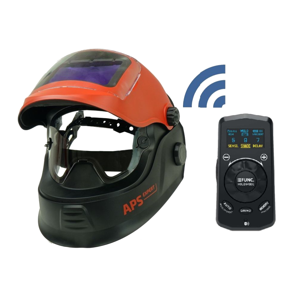 Przyłbica spawalnicza Ideal APS-P33M-RC2 F1-Flip z pilotem Bluetooth